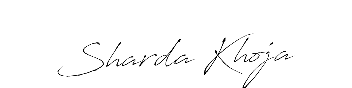 Antro_Vectra is a professional signature style that is perfect for those who want to add a touch of class to their signature. It is also a great choice for those who want to make their signature more unique. Get Sharda Khoja name to fancy signature for free. Sharda Khoja signature style 6 images and pictures png