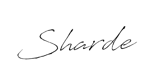 Create a beautiful signature design for name Sharde. With this signature (Antro_Vectra) fonts, you can make a handwritten signature for free. Sharde signature style 6 images and pictures png