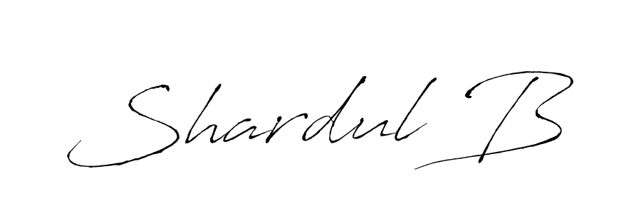 Design your own signature with our free online signature maker. With this signature software, you can create a handwritten (Antro_Vectra) signature for name Shardul B. Shardul B signature style 6 images and pictures png