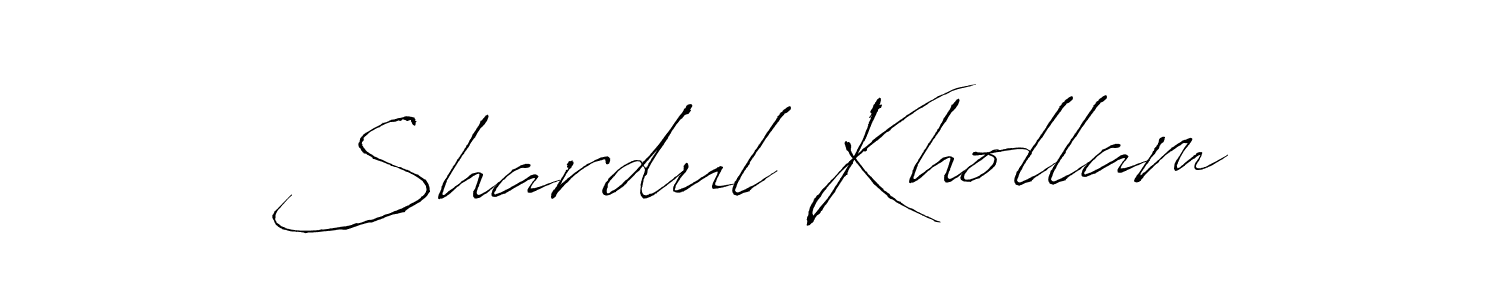 This is the best signature style for the Shardul Khollam name. Also you like these signature font (Antro_Vectra). Mix name signature. Shardul Khollam signature style 6 images and pictures png