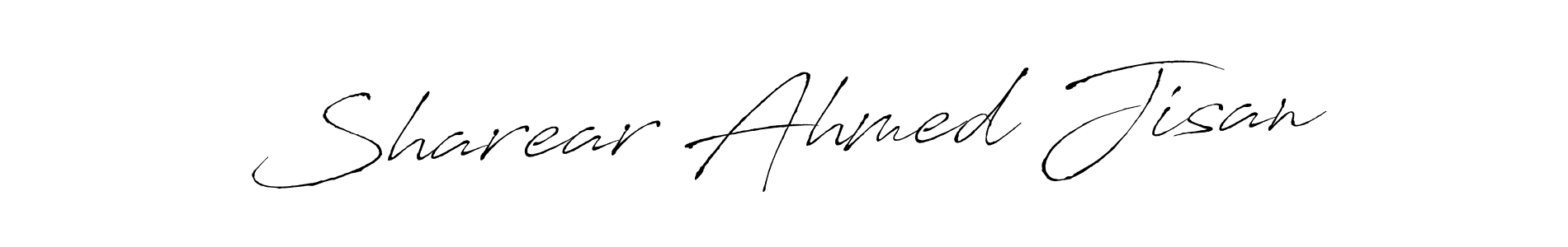 Design your own signature with our free online signature maker. With this signature software, you can create a handwritten (Antro_Vectra) signature for name Sharear Ahmed Jisan. Sharear Ahmed Jisan signature style 6 images and pictures png