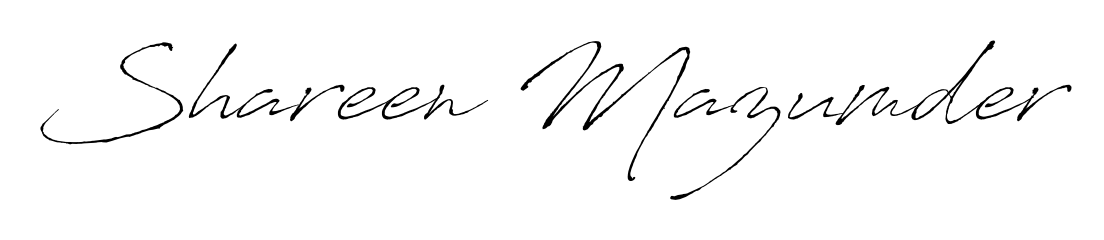 Express your personality with a custom Shareen Mazumder signature crafted with Antro_Vectra typography. Free transparent PNG download available. Shareen Mazumder signature style 6 images and pictures png