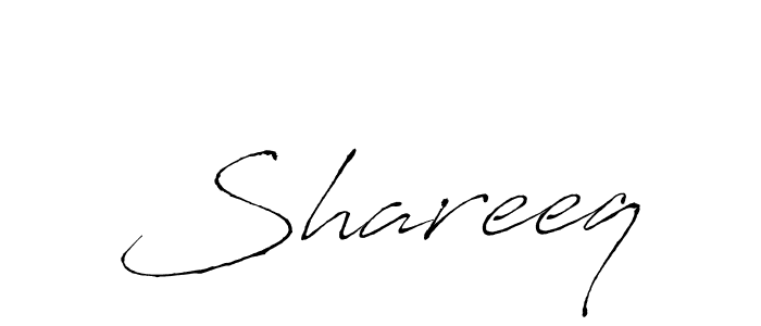 Use a signature maker to create a handwritten signature online. With this signature software, you can design (Antro_Vectra) your own signature for name Shareeq. Shareeq signature style 6 images and pictures png