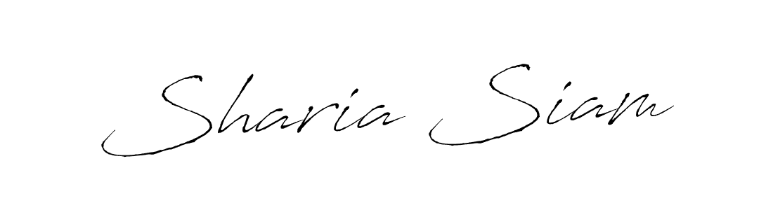 Create a beautiful signature design for name Sharia Siam. With this signature (Antro_Vectra) fonts, you can make a handwritten signature for free. Sharia Siam signature style 6 images and pictures png