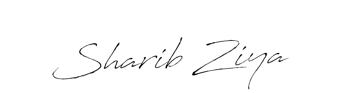 How to make Sharib Ziya signature? Antro_Vectra is a professional autograph style. Create handwritten signature for Sharib Ziya name. Sharib Ziya signature style 6 images and pictures png