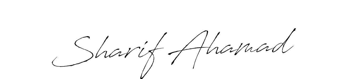 Sharif Ahamad stylish signature style. Best Handwritten Sign (Antro_Vectra) for my name. Handwritten Signature Collection Ideas for my name Sharif Ahamad. Sharif Ahamad signature style 6 images and pictures png
