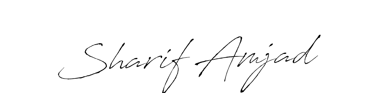 This is the best signature style for the Sharif Amjad name. Also you like these signature font (Antro_Vectra). Mix name signature. Sharif Amjad signature style 6 images and pictures png
