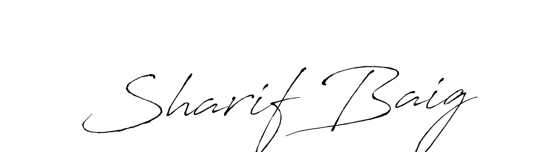 You should practise on your own different ways (Antro_Vectra) to write your name (Sharif Baig) in signature. don't let someone else do it for you. Sharif Baig signature style 6 images and pictures png