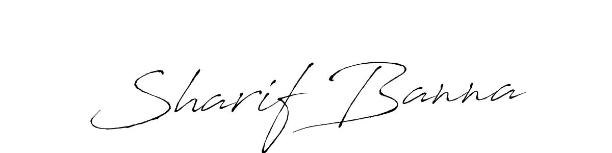 How to make Sharif Banna signature? Antro_Vectra is a professional autograph style. Create handwritten signature for Sharif Banna name. Sharif Banna signature style 6 images and pictures png
