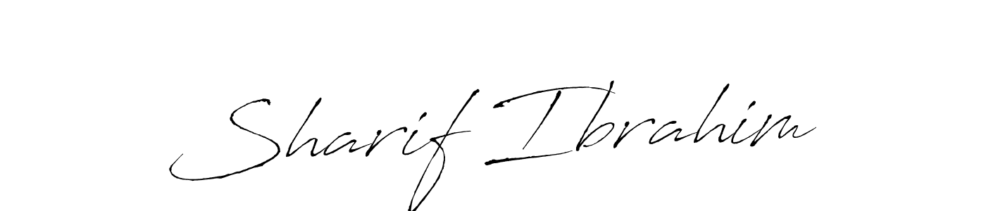 Create a beautiful signature design for name Sharif Ibrahim. With this signature (Antro_Vectra) fonts, you can make a handwritten signature for free. Sharif Ibrahim signature style 6 images and pictures png