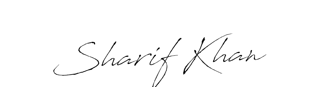 Design your own signature with our free online signature maker. With this signature software, you can create a handwritten (Antro_Vectra) signature for name Sharif Khan. Sharif Khan signature style 6 images and pictures png