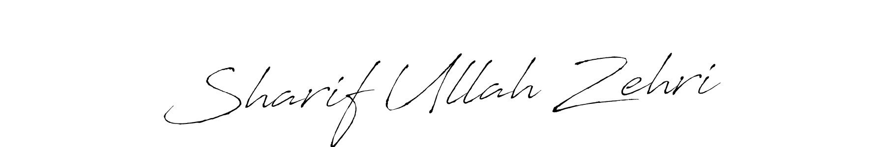 Sharif Ullah Zehri stylish signature style. Best Handwritten Sign (Antro_Vectra) for my name. Handwritten Signature Collection Ideas for my name Sharif Ullah Zehri. Sharif Ullah Zehri signature style 6 images and pictures png