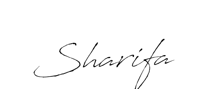 Sharifa stylish signature style. Best Handwritten Sign (Antro_Vectra) for my name. Handwritten Signature Collection Ideas for my name Sharifa. Sharifa signature style 6 images and pictures png