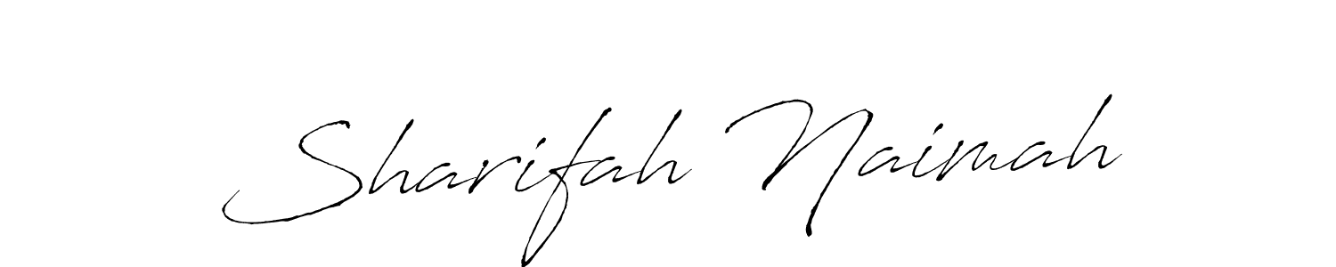 How to make Sharifah Naimah signature? Antro_Vectra is a professional autograph style. Create handwritten signature for Sharifah Naimah name. Sharifah Naimah signature style 6 images and pictures png
