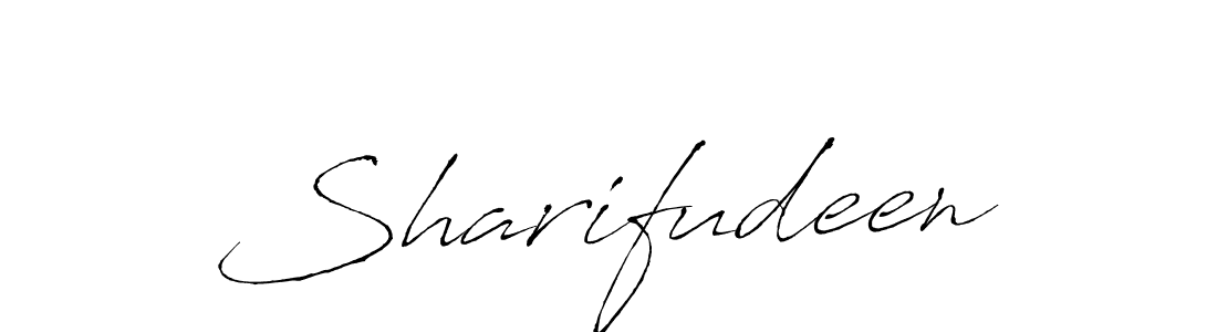 Sharifudeen stylish signature style. Best Handwritten Sign (Antro_Vectra) for my name. Handwritten Signature Collection Ideas for my name Sharifudeen. Sharifudeen signature style 6 images and pictures png