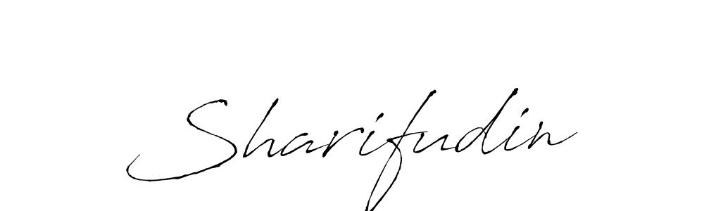 How to make Sharifudin name signature. Use Antro_Vectra style for creating short signs online. This is the latest handwritten sign. Sharifudin signature style 6 images and pictures png