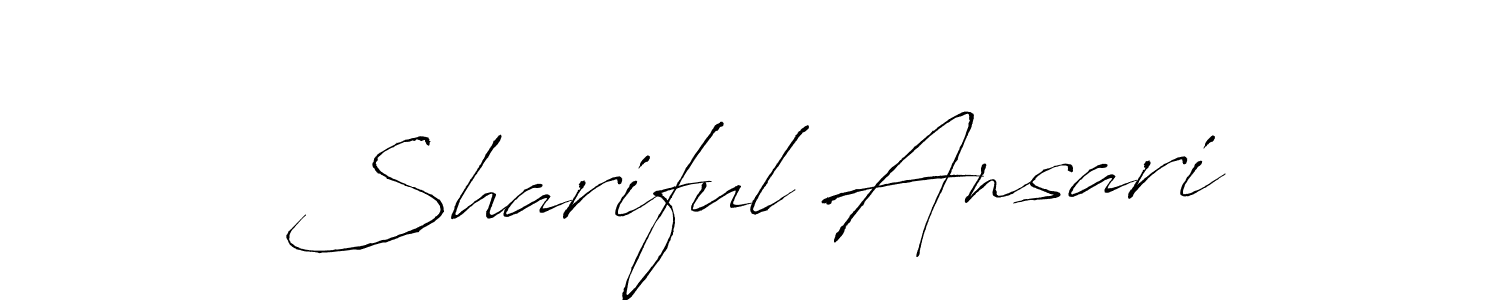 Also we have Shariful Ansari name is the best signature style. Create professional handwritten signature collection using Antro_Vectra autograph style. Shariful Ansari signature style 6 images and pictures png