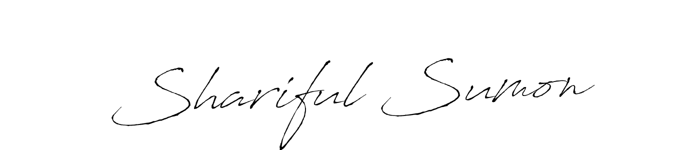 The best way (Antro_Vectra) to make a short signature is to pick only two or three words in your name. The name Shariful Sumon include a total of six letters. For converting this name. Shariful Sumon signature style 6 images and pictures png