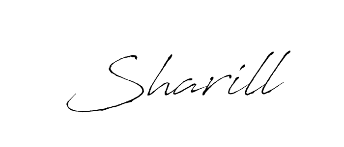 You should practise on your own different ways (Antro_Vectra) to write your name (Sharill) in signature. don't let someone else do it for you. Sharill signature style 6 images and pictures png