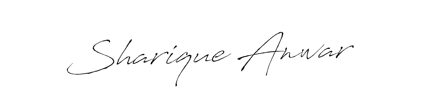 How to make Sharique Anwar signature? Antro_Vectra is a professional autograph style. Create handwritten signature for Sharique Anwar name. Sharique Anwar signature style 6 images and pictures png