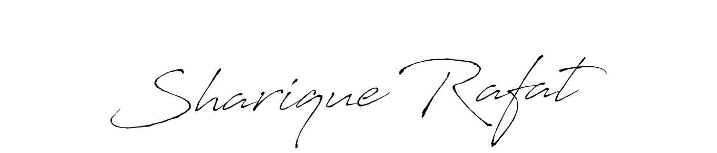 Sharique Rafat stylish signature style. Best Handwritten Sign (Antro_Vectra) for my name. Handwritten Signature Collection Ideas for my name Sharique Rafat. Sharique Rafat signature style 6 images and pictures png