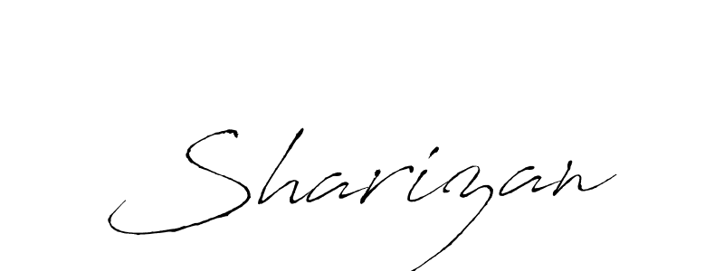 Design your own signature with our free online signature maker. With this signature software, you can create a handwritten (Antro_Vectra) signature for name Sharizan. Sharizan signature style 6 images and pictures png