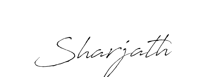 Make a beautiful signature design for name Sharjath. Use this online signature maker to create a handwritten signature for free. Sharjath signature style 6 images and pictures png