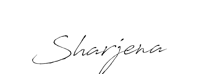 if you are searching for the best signature style for your name Sharjena. so please give up your signature search. here we have designed multiple signature styles  using Antro_Vectra. Sharjena signature style 6 images and pictures png