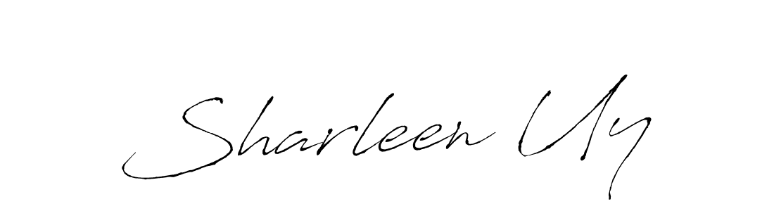 Create a beautiful signature design for name Sharleen Uy. With this signature (Antro_Vectra) fonts, you can make a handwritten signature for free. Sharleen Uy signature style 6 images and pictures png