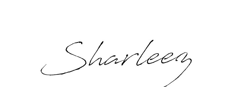 Use a signature maker to create a handwritten signature online. With this signature software, you can design (Antro_Vectra) your own signature for name Sharleez. Sharleez signature style 6 images and pictures png