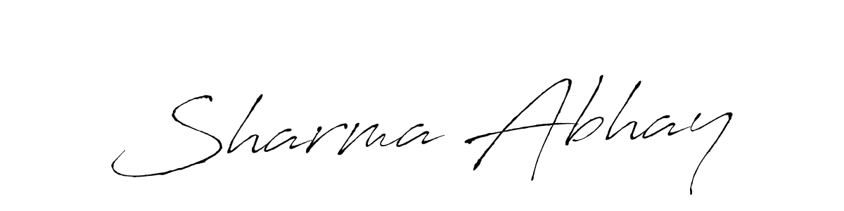Design your own signature with our free online signature maker. With this signature software, you can create a handwritten (Antro_Vectra) signature for name Sharma Abhay. Sharma Abhay signature style 6 images and pictures png