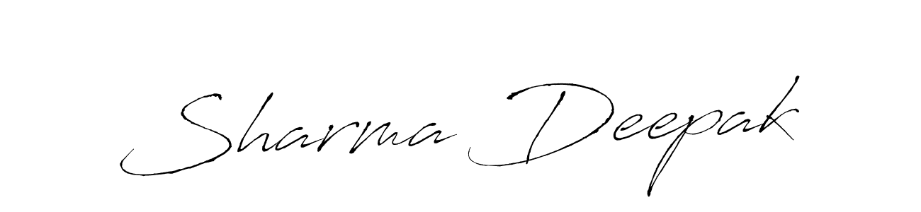 Make a beautiful signature design for name Sharma Deepak. With this signature (Antro_Vectra) style, you can create a handwritten signature for free. Sharma Deepak signature style 6 images and pictures png