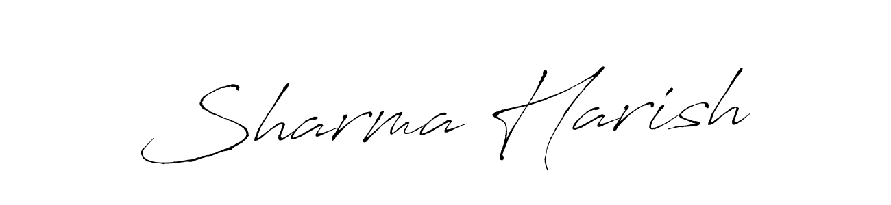 Create a beautiful signature design for name Sharma Harish. With this signature (Antro_Vectra) fonts, you can make a handwritten signature for free. Sharma Harish signature style 6 images and pictures png