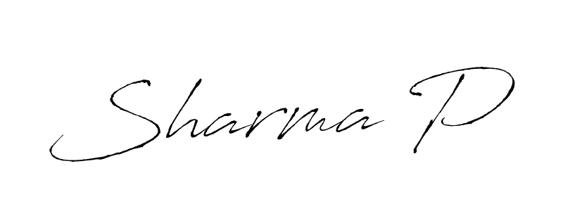 You should practise on your own different ways (Antro_Vectra) to write your name (Sharma P) in signature. don't let someone else do it for you. Sharma P signature style 6 images and pictures png