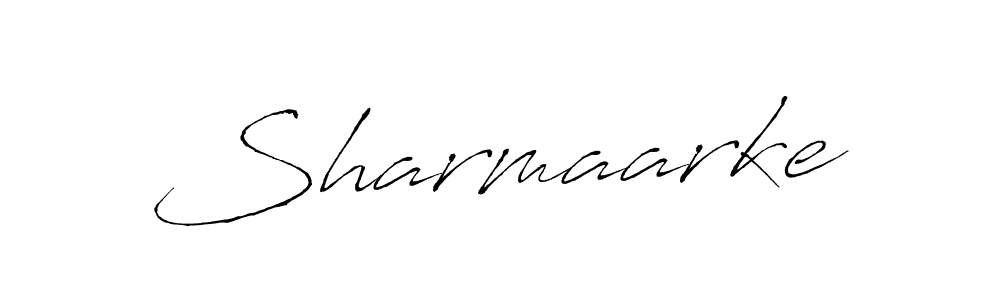 How to make Sharmaarke signature? Antro_Vectra is a professional autograph style. Create handwritten signature for Sharmaarke name. Sharmaarke signature style 6 images and pictures png