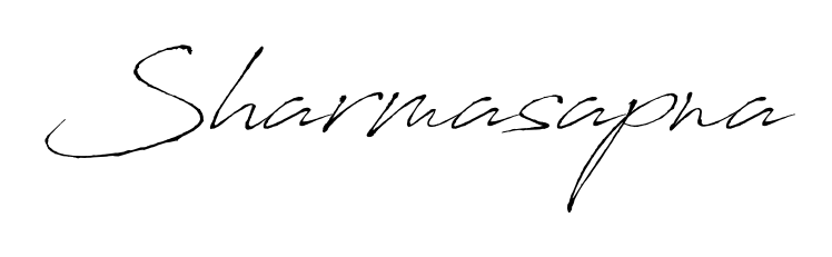 Stand out with a creative autograph for Sharmasapna. The Antro_Vectra styling blends modern aesthetics with classic signature flourishes. Sharmasapna signature style 6 images and pictures png