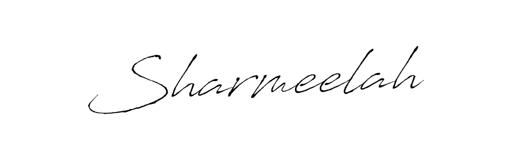 Make a beautiful signature design for name Sharmeelah. With this signature (Antro_Vectra) style, you can create a handwritten signature for free. Sharmeelah signature style 6 images and pictures png