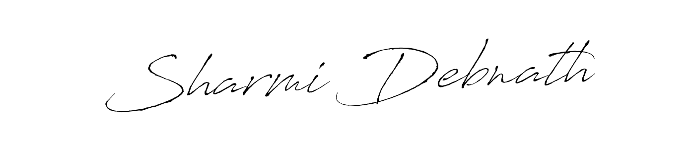 Design your own signature with our free online signature maker. With this signature software, you can create a handwritten (Antro_Vectra) signature for name Sharmi Debnath. Sharmi Debnath signature style 6 images and pictures png