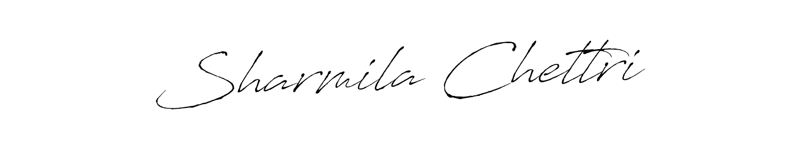 Sharmila Chettri stylish signature style. Best Handwritten Sign (Antro_Vectra) for my name. Handwritten Signature Collection Ideas for my name Sharmila Chettri. Sharmila Chettri signature style 6 images and pictures png