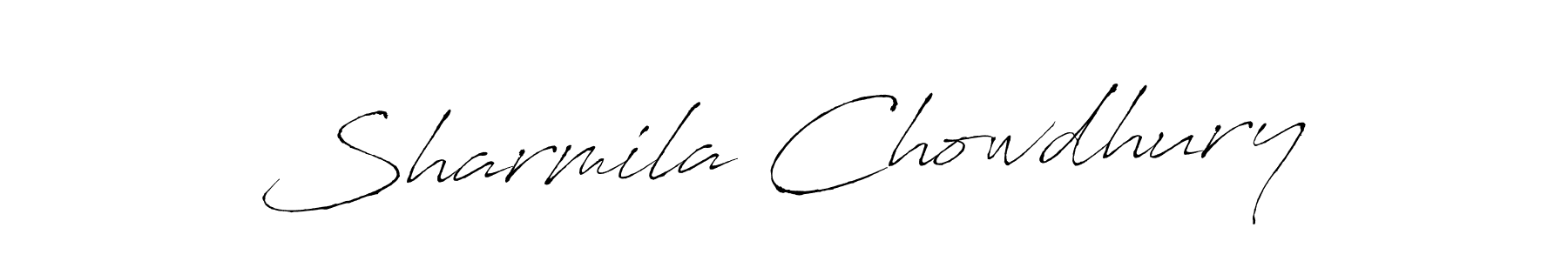 You should practise on your own different ways (Antro_Vectra) to write your name (Sharmila Chowdhury) in signature. don't let someone else do it for you. Sharmila Chowdhury signature style 6 images and pictures png