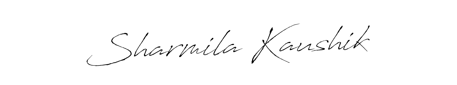 This is the best signature style for the Sharmila Kaushik name. Also you like these signature font (Antro_Vectra). Mix name signature. Sharmila Kaushik signature style 6 images and pictures png