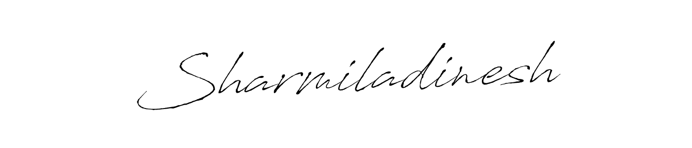 How to make Sharmiladinesh signature? Antro_Vectra is a professional autograph style. Create handwritten signature for Sharmiladinesh name. Sharmiladinesh signature style 6 images and pictures png