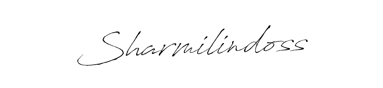 It looks lik you need a new signature style for name Sharmilindoss. Design unique handwritten (Antro_Vectra) signature with our free signature maker in just a few clicks. Sharmilindoss signature style 6 images and pictures png