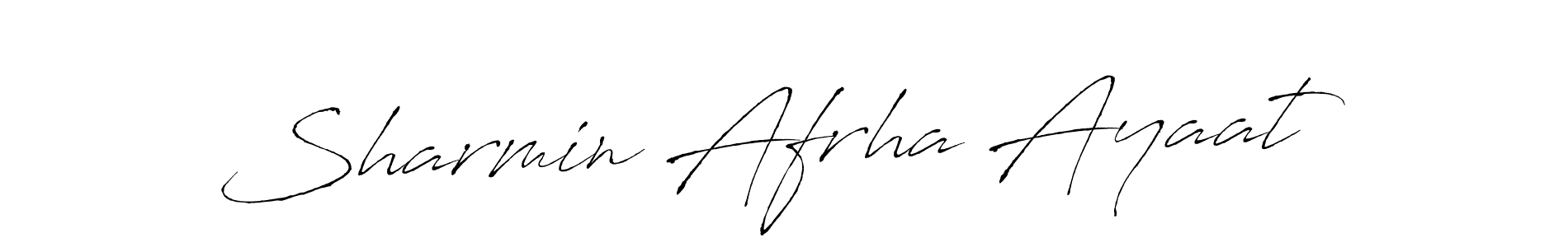 You should practise on your own different ways (Antro_Vectra) to write your name (Sharmin Afrha Ayaat) in signature. don't let someone else do it for you. Sharmin Afrha Ayaat signature style 6 images and pictures png