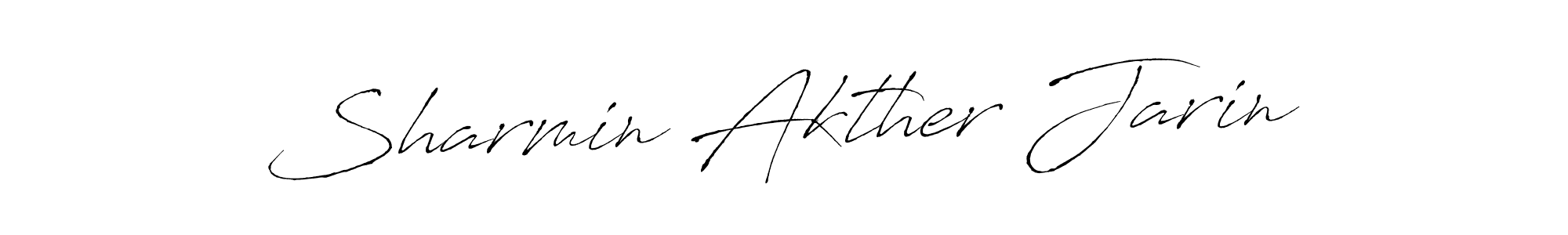 Design your own signature with our free online signature maker. With this signature software, you can create a handwritten (Antro_Vectra) signature for name Sharmin Akther Jarin. Sharmin Akther Jarin signature style 6 images and pictures png