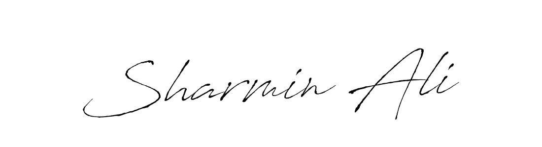 This is the best signature style for the Sharmin Ali name. Also you like these signature font (Antro_Vectra). Mix name signature. Sharmin Ali signature style 6 images and pictures png