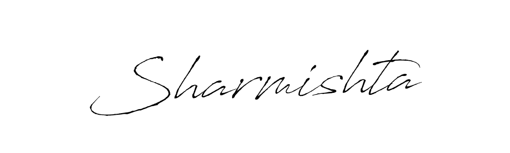 Design your own signature with our free online signature maker. With this signature software, you can create a handwritten (Antro_Vectra) signature for name Sharmishta. Sharmishta signature style 6 images and pictures png