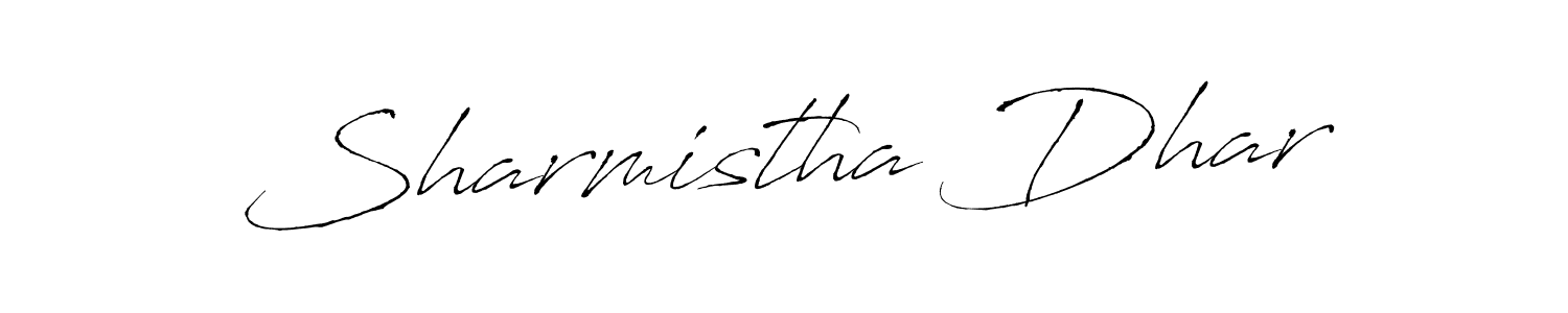 Create a beautiful signature design for name Sharmistha Dhar. With this signature (Antro_Vectra) fonts, you can make a handwritten signature for free. Sharmistha Dhar signature style 6 images and pictures png
