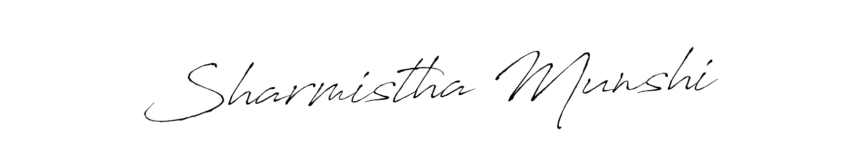 Sharmistha Munshi stylish signature style. Best Handwritten Sign (Antro_Vectra) for my name. Handwritten Signature Collection Ideas for my name Sharmistha Munshi. Sharmistha Munshi signature style 6 images and pictures png