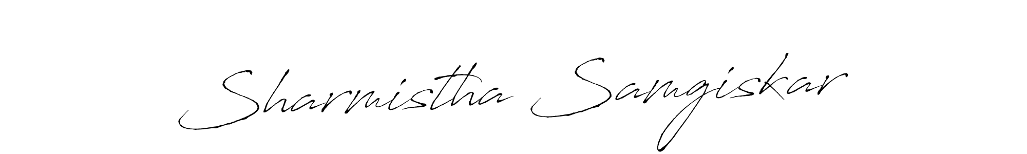 Once you've used our free online signature maker to create your best signature Antro_Vectra style, it's time to enjoy all of the benefits that Sharmistha Samgiskar name signing documents. Sharmistha Samgiskar signature style 6 images and pictures png